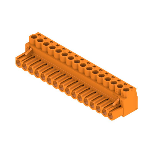 1943720000 - 16-Pole 5.08mm PCB Female Connector with Clamping Yoke  (Pack of 18)