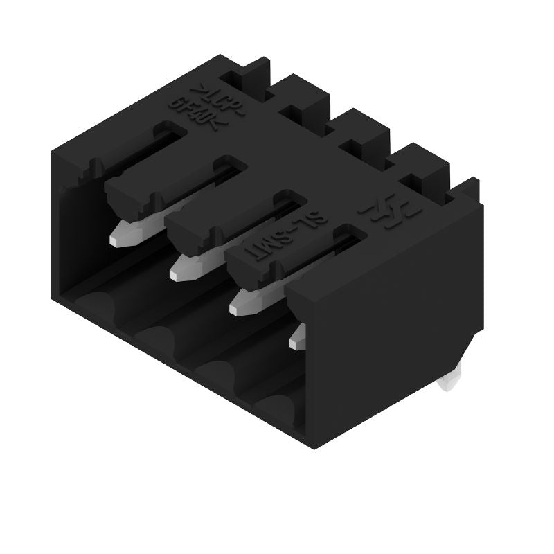 1272710000 - 3.50mm 4-Pole Black PCB Plug-In Connector, THT/THR  (Pack of 385)