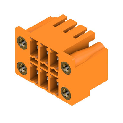 1040970000 - 3.81mm PCB Male Connector, 6-Pole, 90° Angle, Orange  (Pack of 50)
