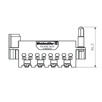 2736930000 - Diecast Zinc HDC MFGS 16B AD with 4 Slots and 500 Cycles