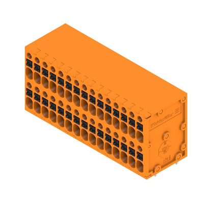 2001070000 - 3.5mm Terminal Block, 30 Poles, Orange Push-In Technology  (Pack of 20)