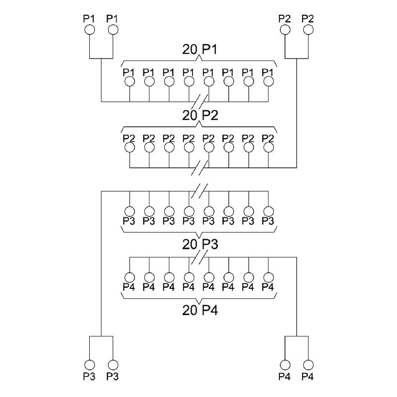 1128110000 - RS VERT 20x4 Interface Module, 40A UL Certified
