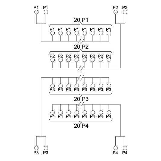 1128110000 - RS VERT 20x4 Interface Module, 40A UL Certified