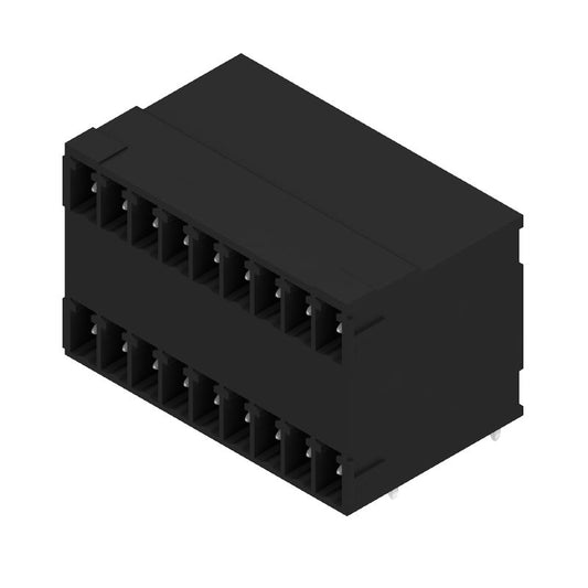 1973800000 - 18-Pole Black PCB Male Header Connector with 90° Elbow  (Pack of 50)