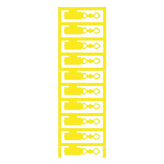 1018190000 - 12 x 27 mm Yellow Polyamide Device Markers, Pack of 50  (Pack of 50)