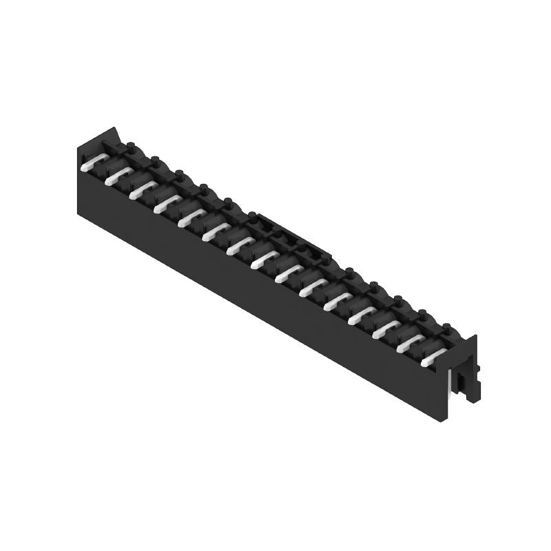 1774892001 - 5.08mm Male PCB Connector, 15 Poles, 90° Angle, Black  (Pack of 50)