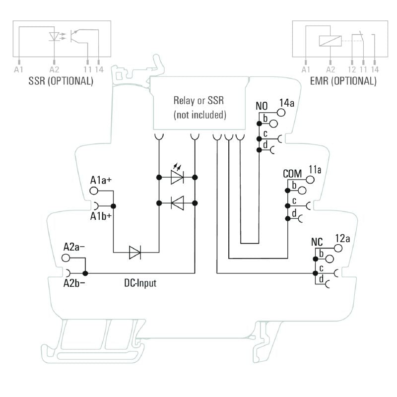 1127740000 - 24VDC Relay Socket with 16A Capacity and Tension-Clamp Connection  (Pack of 10)
