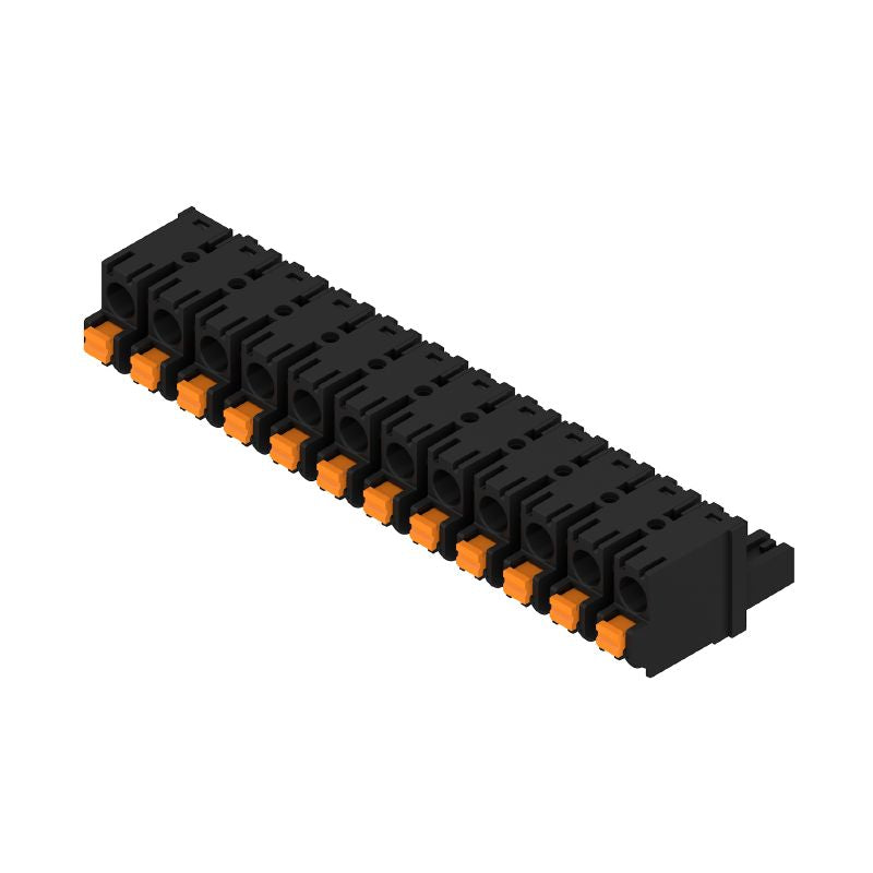 1227410000 - 12-Pole 7.62mm PCB Connector with PUSH IN Design  (Pack of 18)