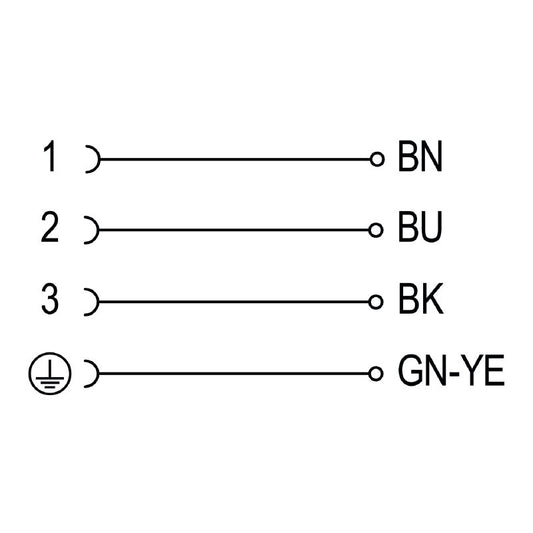 1816380500 - 5m PUR Valve Cable for Design A (18mm) Plug