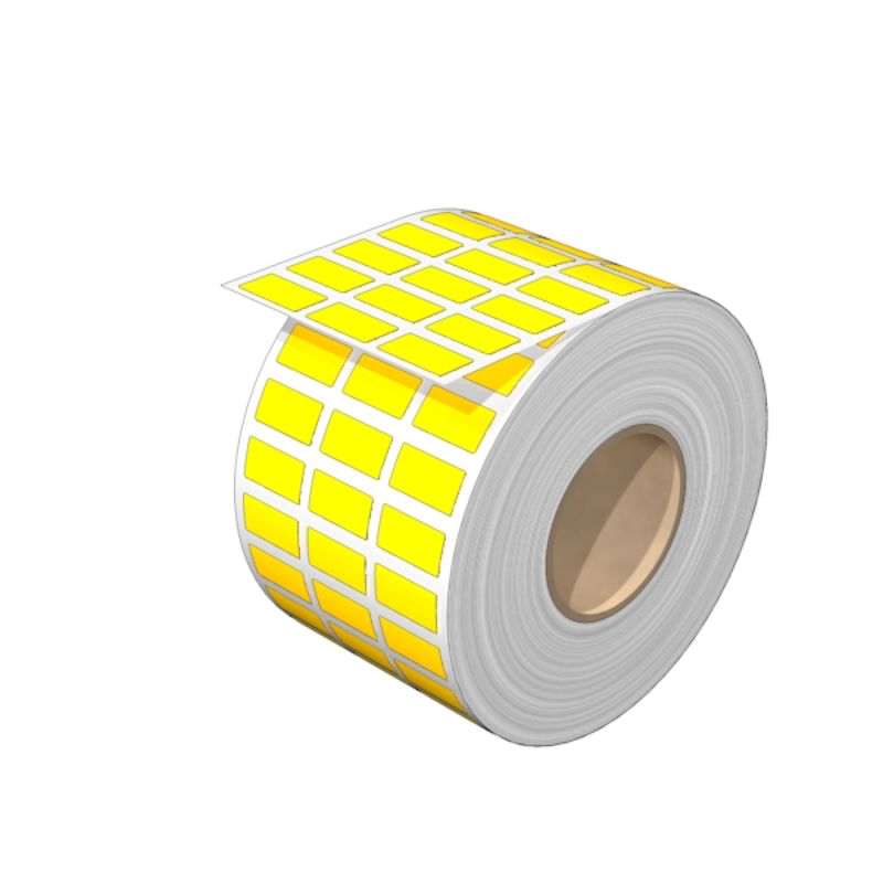 2496820000 - Yellow 9x17mm Self-Adhesive Markers, 1000 Roll  (Pack of 1000)