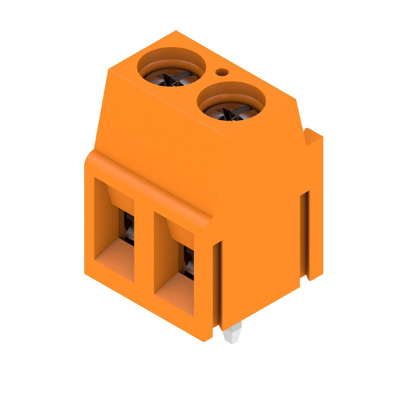 1715310000 - 3.5mm Two-Pole Orange PCB Terminal, 5mm Pitch  (Pack of 500)