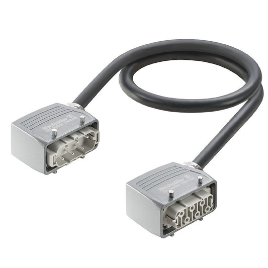 2712320100 - 1m Heavy-Duty 6-Pole Connector Assembly, RoHS Compliant