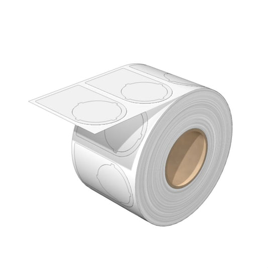 2497020000 - 56 x 36 mm Self-Adhesive White Device Markers, Pack of 100  (Pack of 100)