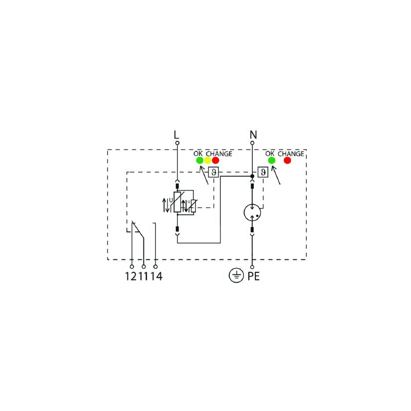 2736460000 - Low Voltage Surge Arrester for Single-Phase Applications