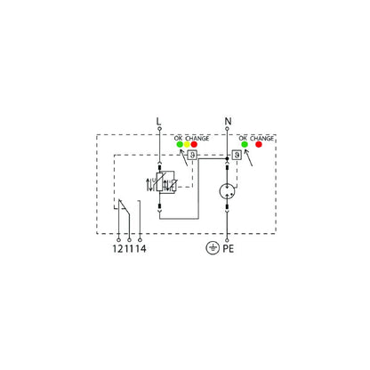 2736460000 - Low Voltage Surge Arrester for Single-Phase Applications