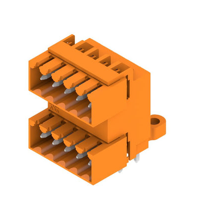 1633610000 - 10-Pole Orange PCB Connector, 3.5mm Pitch, THT Solder  (Pack of 50)