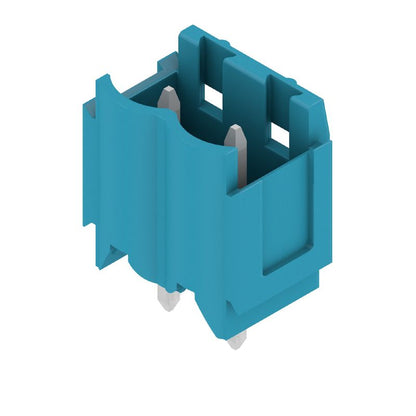 1052000000 - 5.00mm 2-Pole Male Header Connector with 180° Elbow, Blue  (Pack of 100)