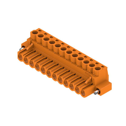 1955700000 - 5mm Female PCB Connector, 12 Poles, 180° Clamping  (Pack of 24)