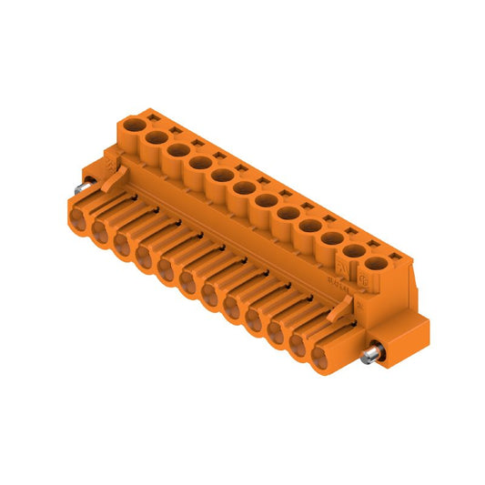 1955700000 - 5mm Female PCB Connector, 12 Poles, 180° Clamping  (Pack of 24)