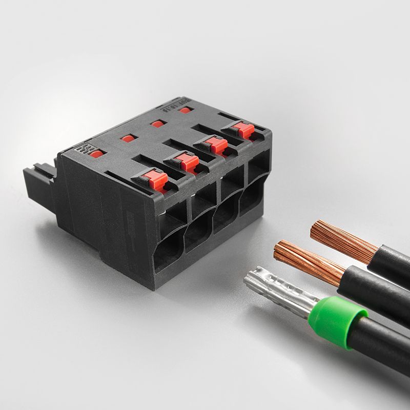 2627950000 - 4-Pole 10.16mm PCB Connector with 180° Push-In Connection  (Pack of 20)