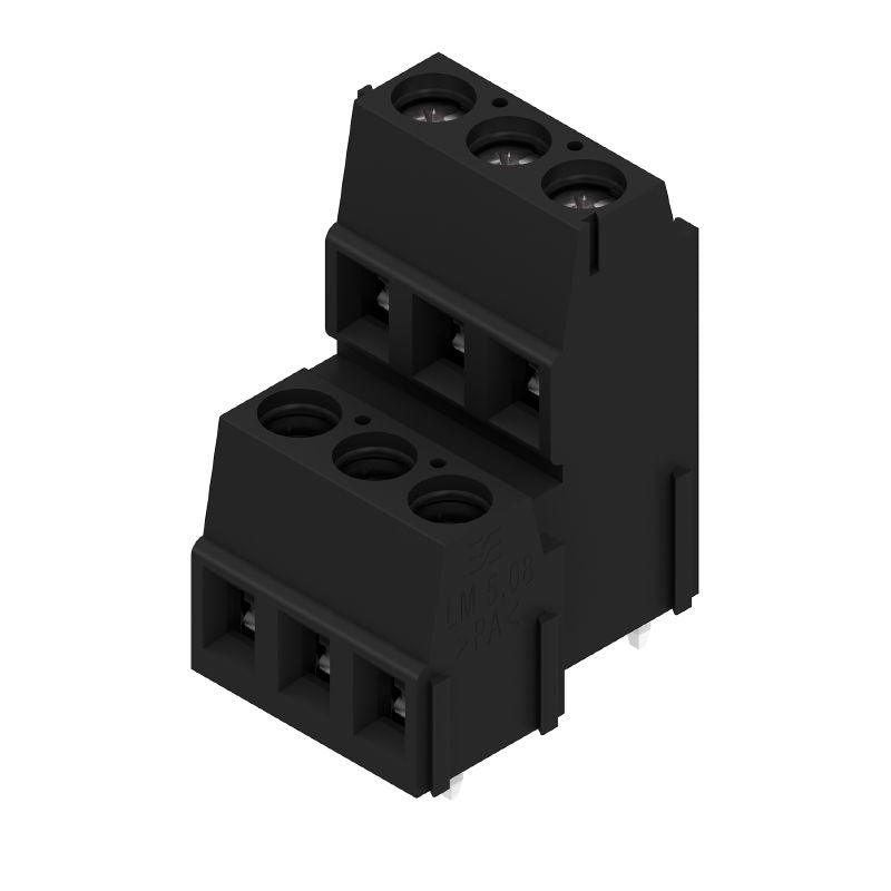 1769090000 - 6-Pole 5.08mm PCB Terminal, 90° Orientation, Black  (Pack of 64)