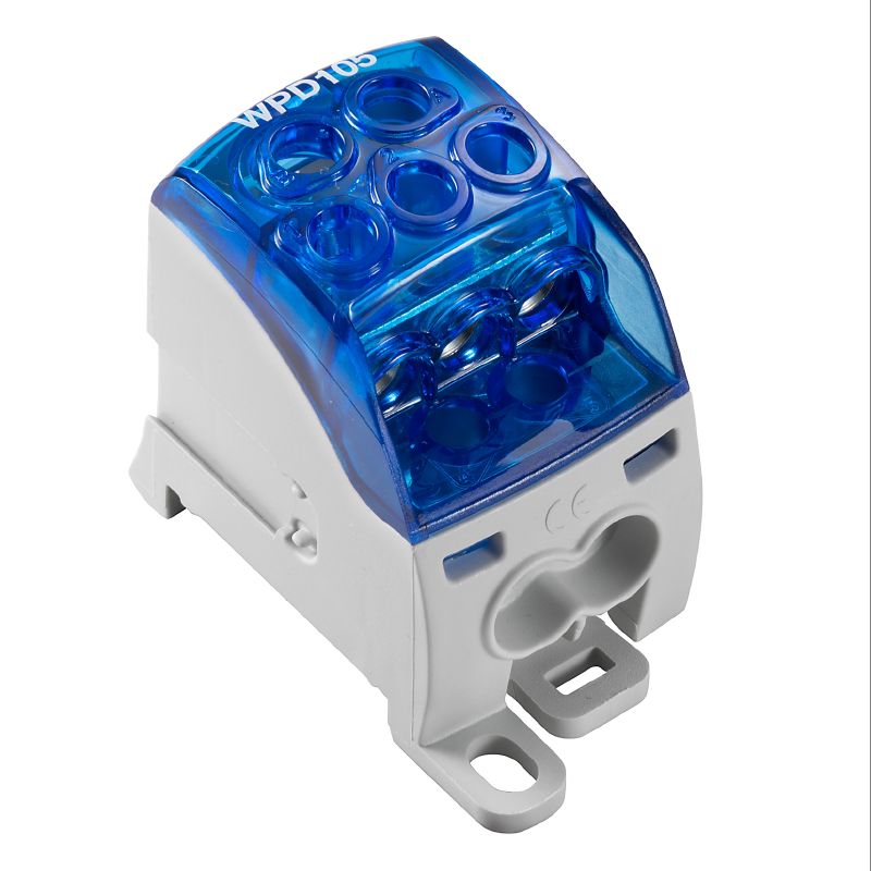 2518540000 - 35 mm² Blue Terminal, 7 Connections, Rated 214 A