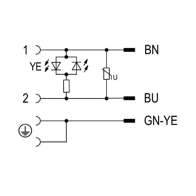 1525731000 - 10m Black PUR Valve Cable, DIN B Plug Design