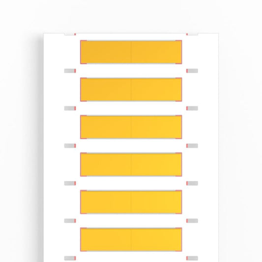2437640000 - Yellow Heat Shrink Marker for 2.1-6.4 mm Conductors  (Pack of 2000)