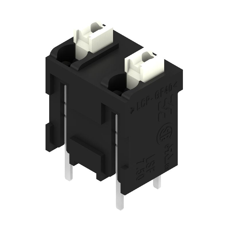 1875490000 - 7.50mm Black PCB Terminal, 2 Poles, 3.5mm Solder Pin  (Pack of 175)