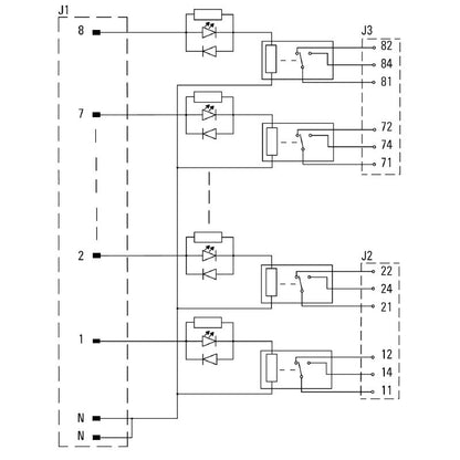 1448410000 - RSM-16 Relay Interface 230VAC with Screw Connections