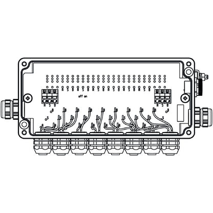 8564250000 - Passive 8-Way Field Distributor for Zone 1/2 Environments