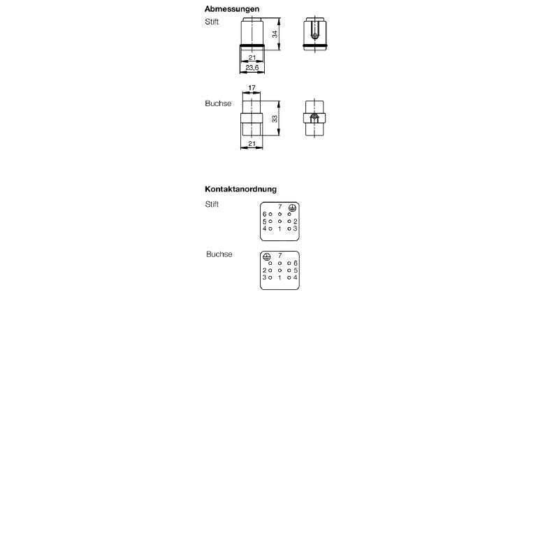 1650570000 - 7-Pole HDC Connector, 250V, Copper Alloy, UL-Certified