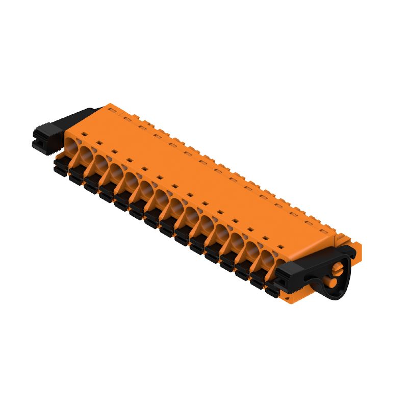 1016480000 - 15-Pole 5.00mm PCB Connector, 180° Angle, Push-In Design  (Pack of 18)