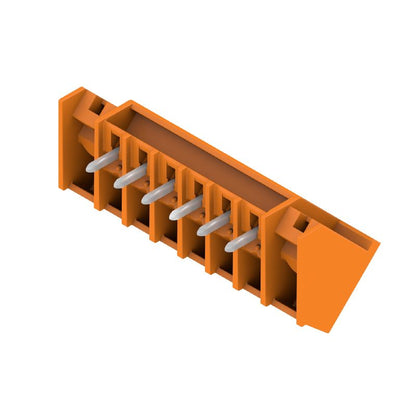 1976780000 - Orange 3.81mm Flanged Male PCB Connector, 6 Poles  (Pack of 50)