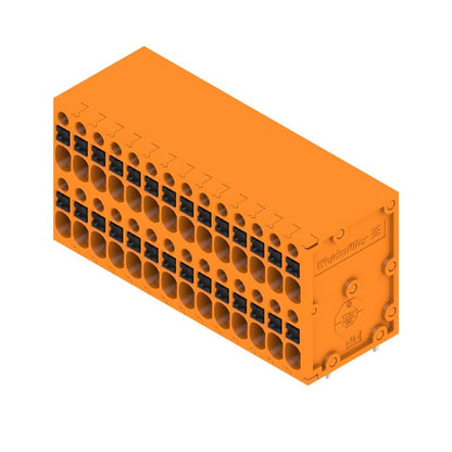 2001060000 - 3.50mm Orange PCB Terminal, 28 Poles, 90° Configuration  (Pack of 20)