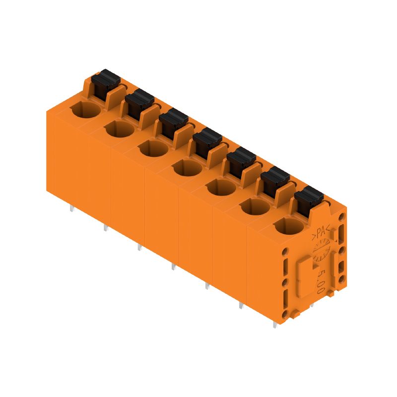 2774590000 - 7-Pole 7.50mm PCB Terminal with 180° Outlet, Orange  (Pack of 25)