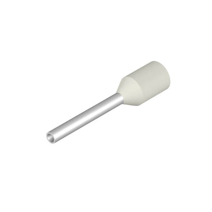 9202910000 - White Wire-End Ferrule 12mm x 16mm with Plastic Collar  (Pack of 500)