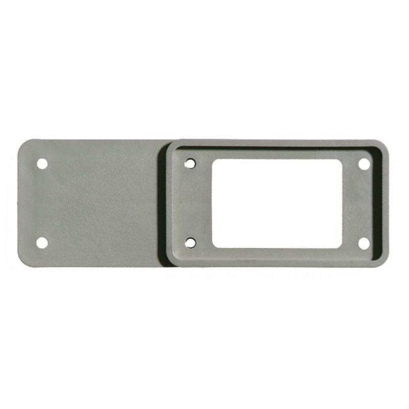 1664990000 - Grey Heavy-Duty Plastic Connector Adapter Plate, 8 Size, ROHS Compliant  (Pack of 10)