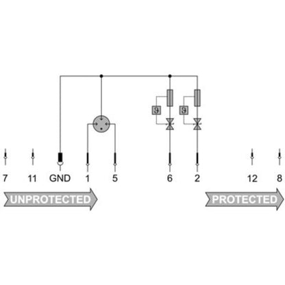 8953640000 - VSPC Dual-Stage Surge Protector for 48VAC Instrumentation