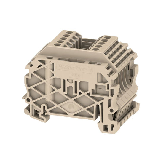 1781720000 - Dark Beige 2.5mm² Terminal Block, 24A, Feed-Through Design