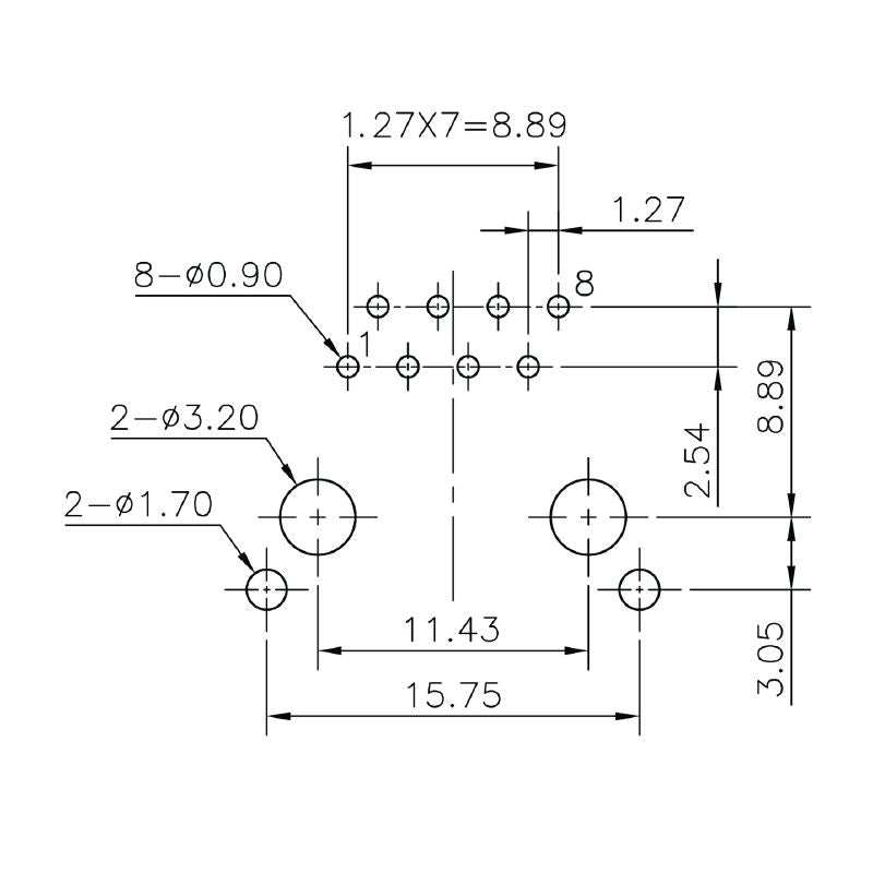 1433810000 - Cat. 5 RJ45 Modular Jack with 180° Elbow Connector  (Pack of 120)