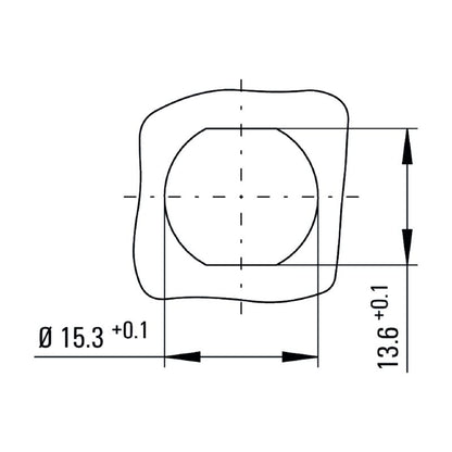 2796760000 - M12 5-Pole Female Socket, PG 9, 0.5m Cable Length  (Pack of 10)