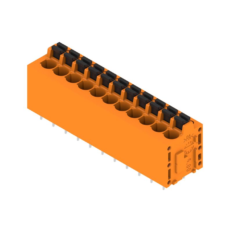 1330280000 - Orange 11-Pole Terminal Block, 5mm Pitch, Push In Connection  (Pack of 25)