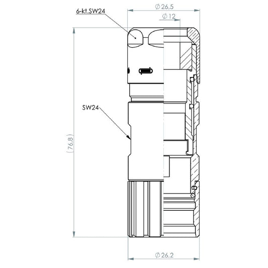 1440130000 - SAI-M23-GS-L Connector, Ø11-17mm Cable, Empty Enclosure