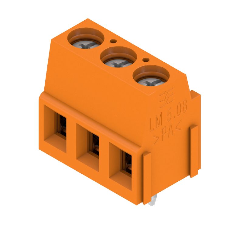 1716090000 - 5.08mm 3-Pole PCB Terminal with Orange Finish  (Pack of 500)