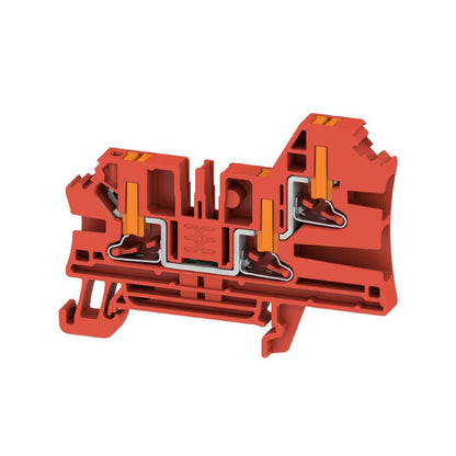 2872010000 - 4mm² Red Terminal Block, 32A, 52.5mm Depth  (Pack of 50)
