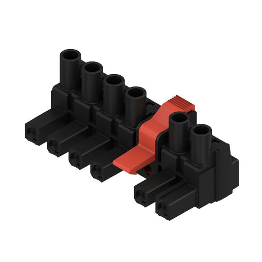 1398900000 - 7.62mm Female 6-Pole PCB Connector, 180° Angle  (Pack of 25)