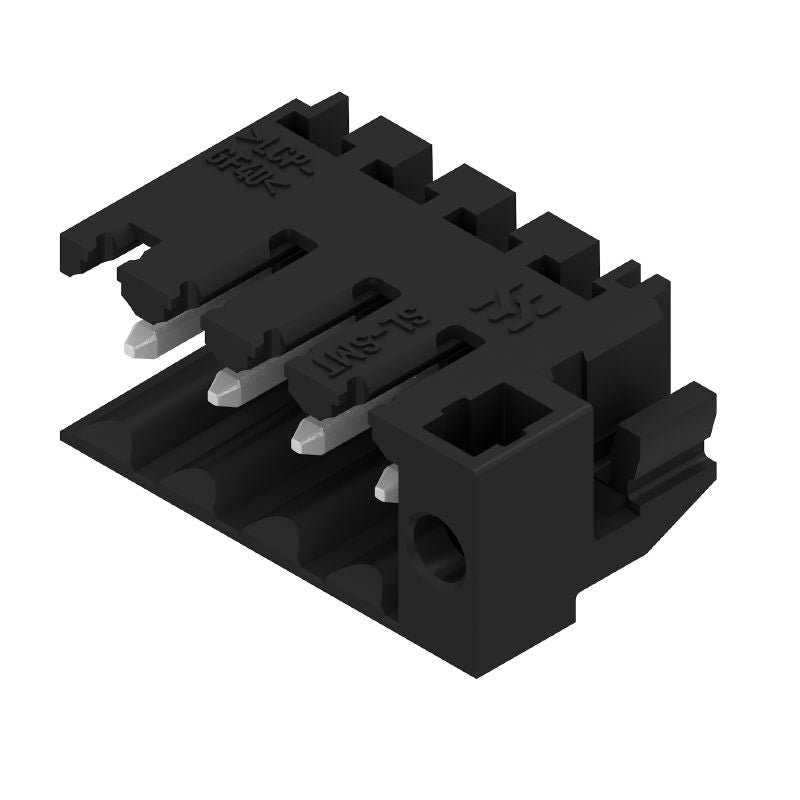 1879120000 - 3.5mm PCB Male Connector, 4 Poles, 90° Angle, Black  (Pack of 385)