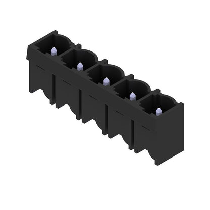1048980000 - 7.62mm Male PCB Connector, 5 Poles, Black, THT Solder  (Pack of 50)
