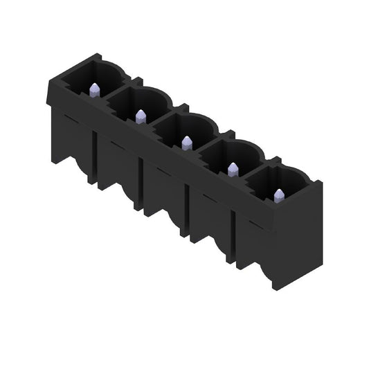 1048980000 - 7.62mm Male PCB Connector, 5 Poles, Black, THT Solder  (Pack of 50)